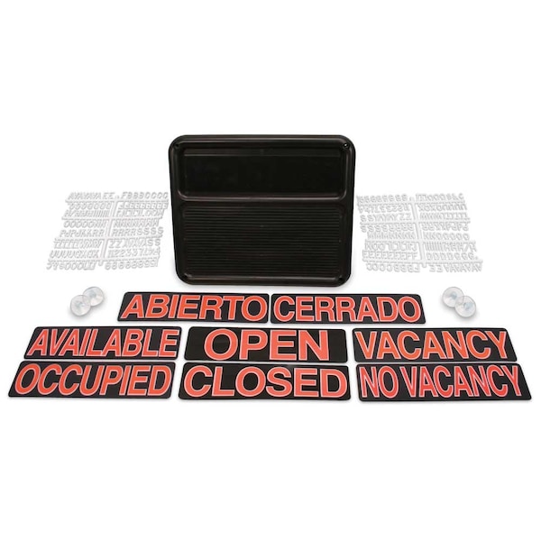 Sliding Door Indoor Enclosed Corkboard, 7